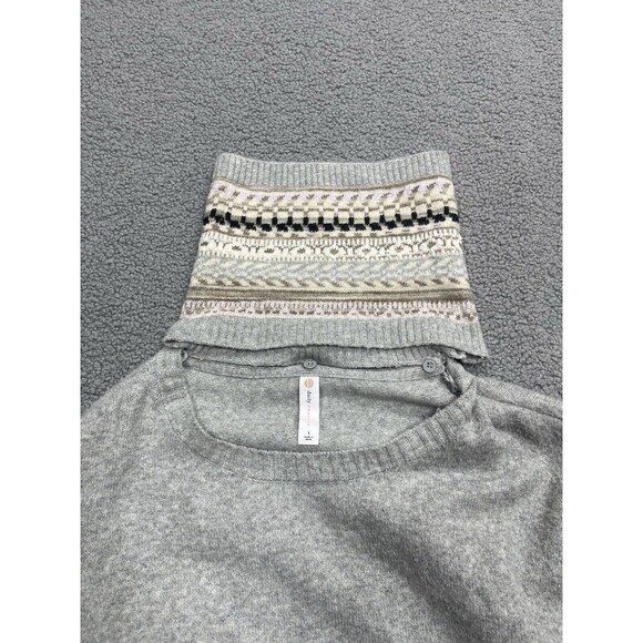 Anthropologie Daily Practice Dress Sweater Women Gray Turtle Neck Boho Sz S NWT - Picture 9 of 13